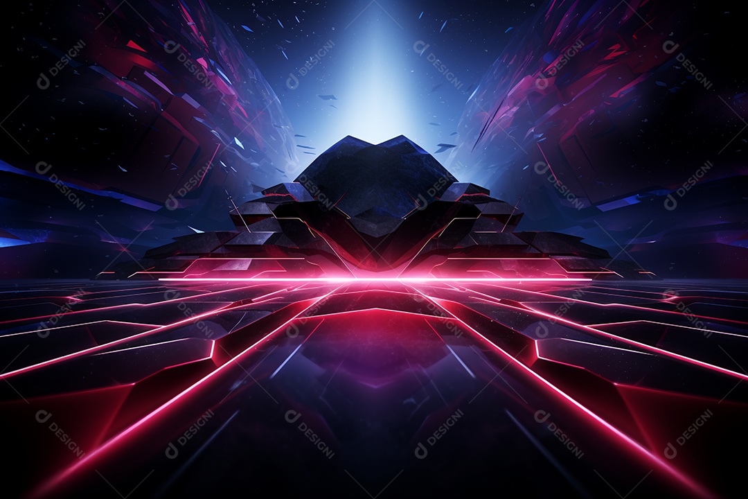 Cenário de um palco para eventos