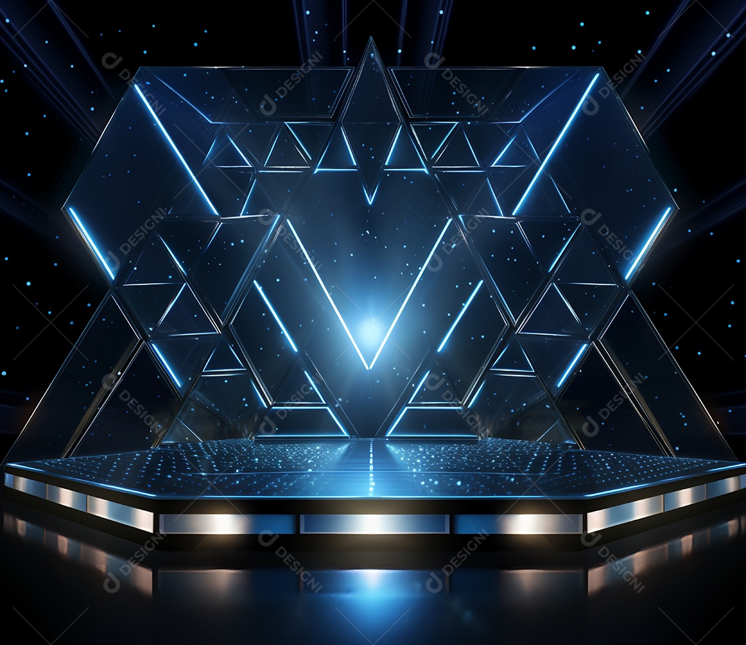 Cenário de um palco para eventos