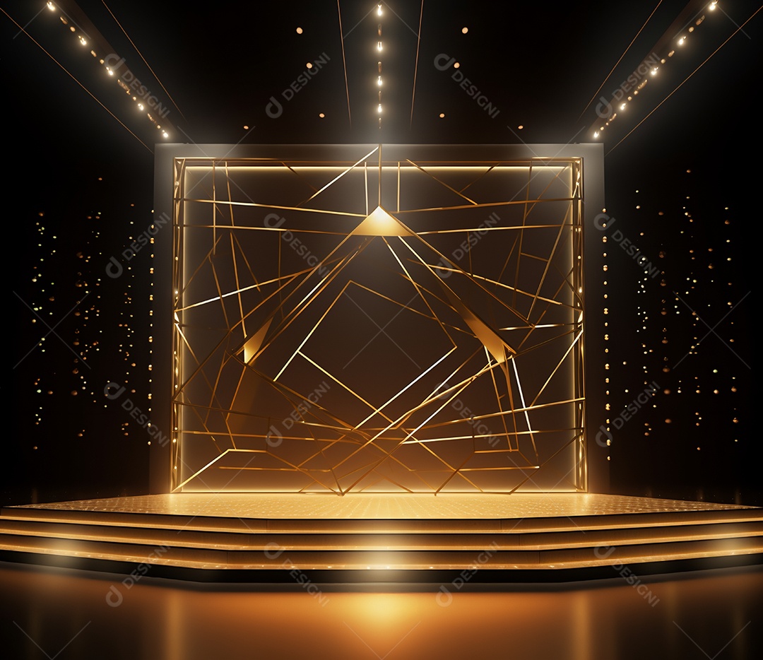 Cenário de um palco para eventos