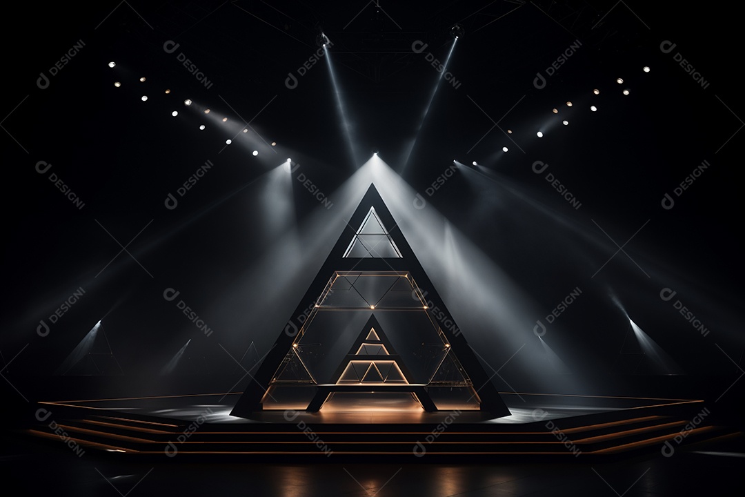 Cenário de um palco para eventos