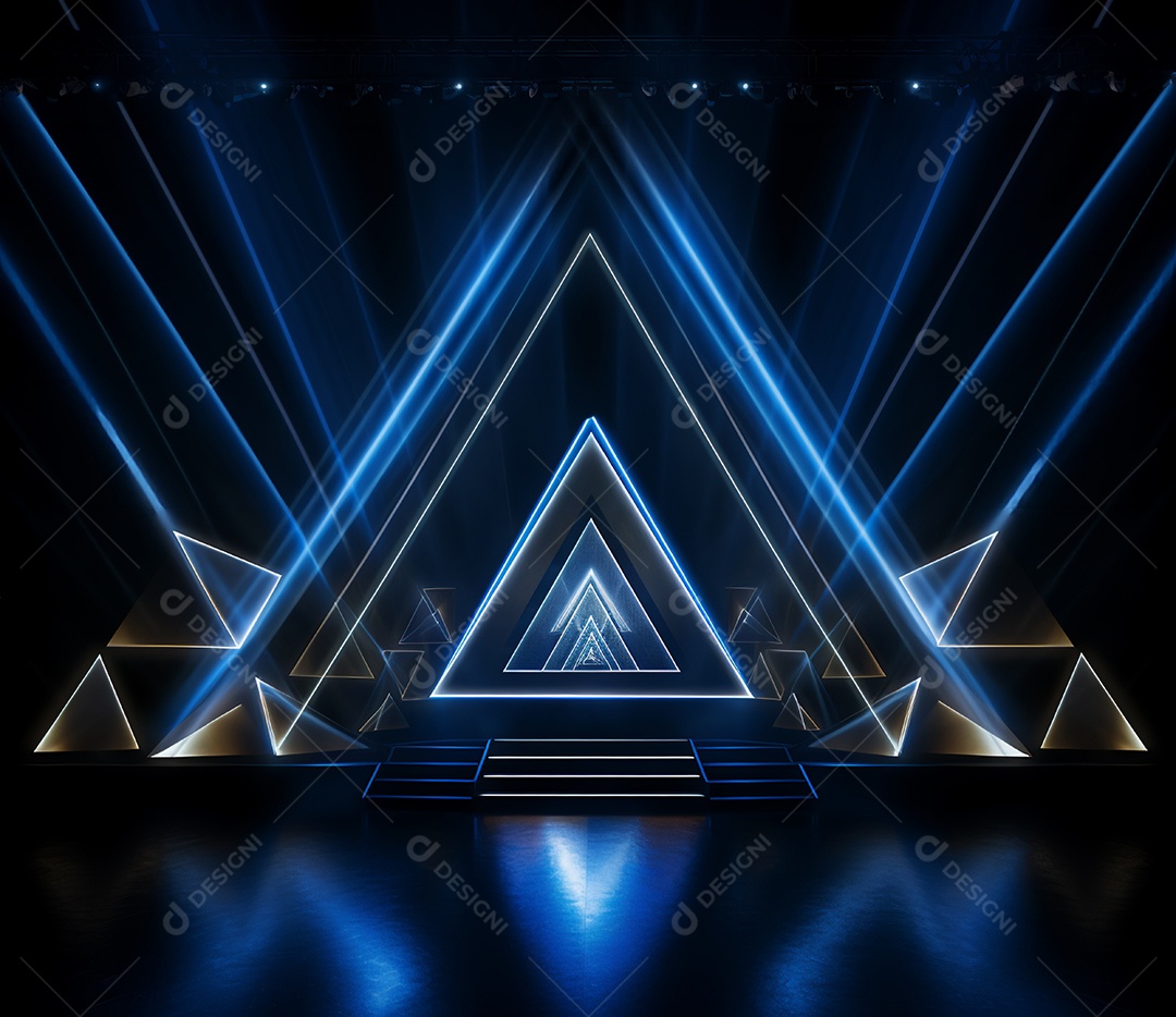 Cenário de um palco para eventos