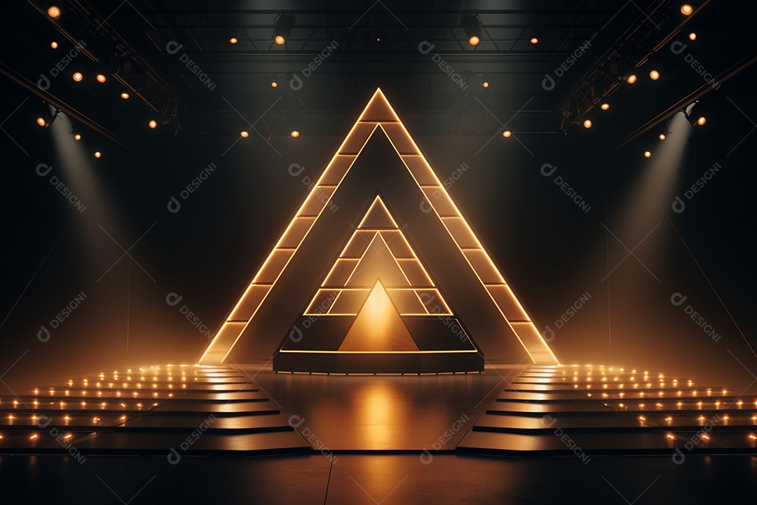 Cenário de um palco para eventos