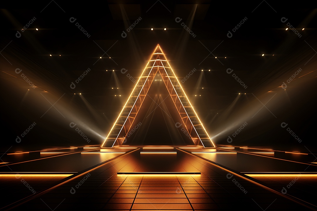 Cenário de um palco para eventos