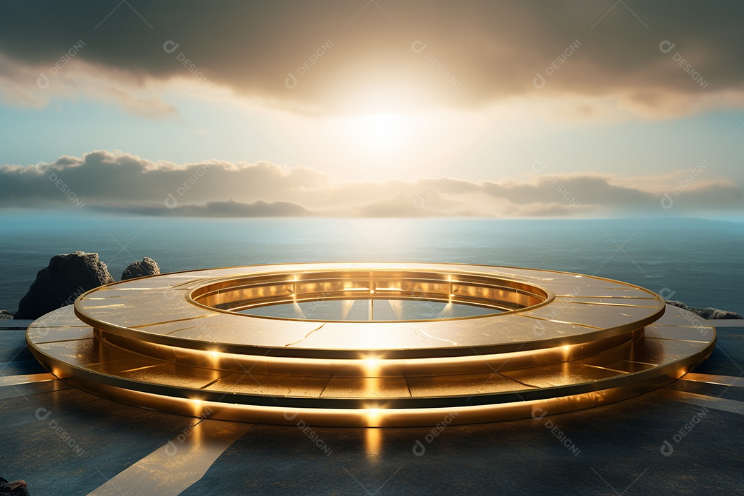 Cenário de um palco para eventos