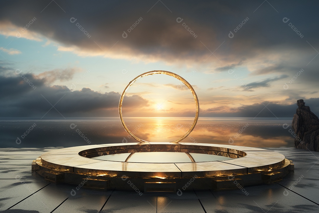 Cenário de um palco para eventos