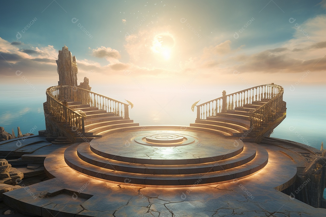 Cenário de um palco para eventos