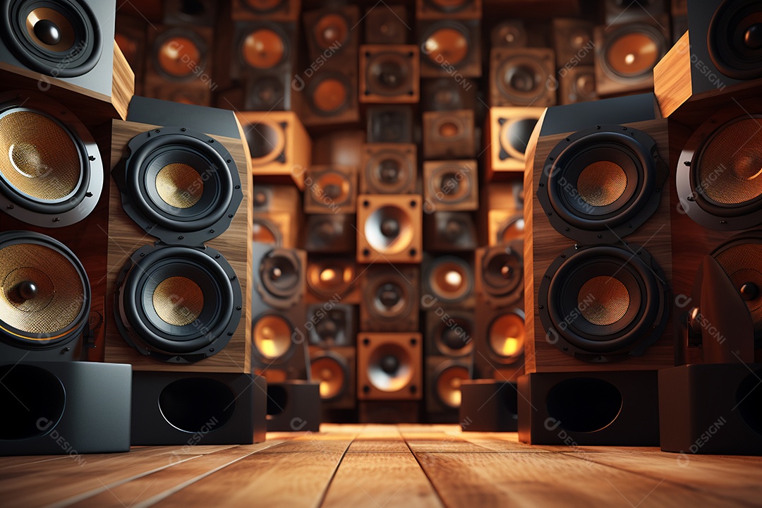 Cenário de um palco para eventos