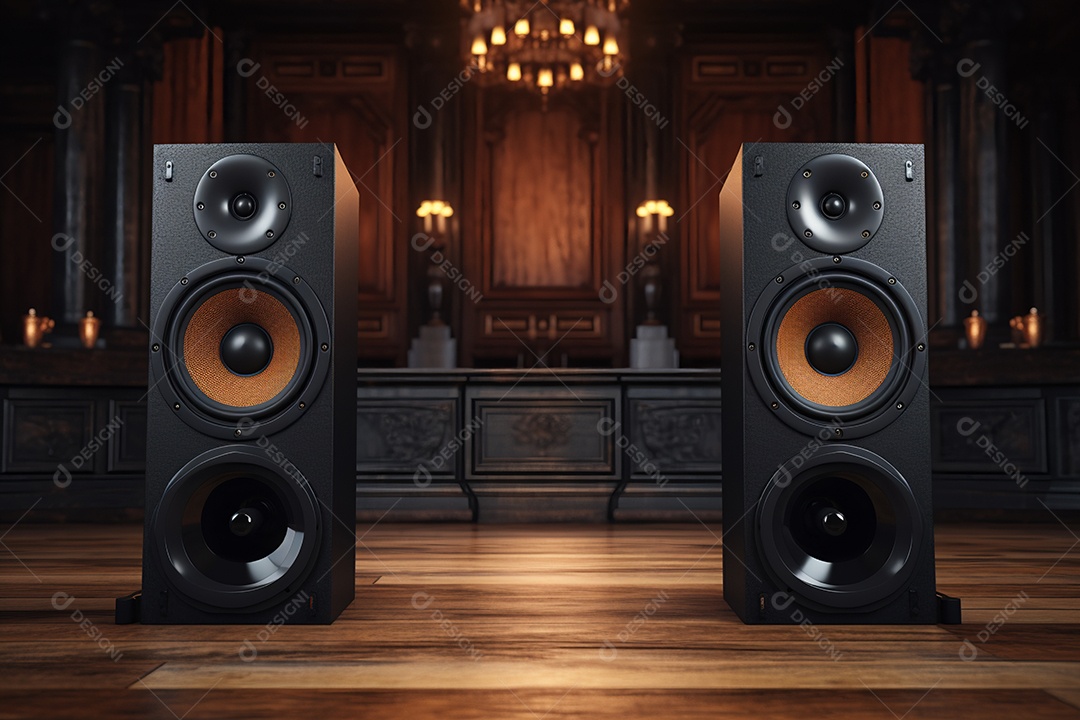 Cenário de um palco para eventos