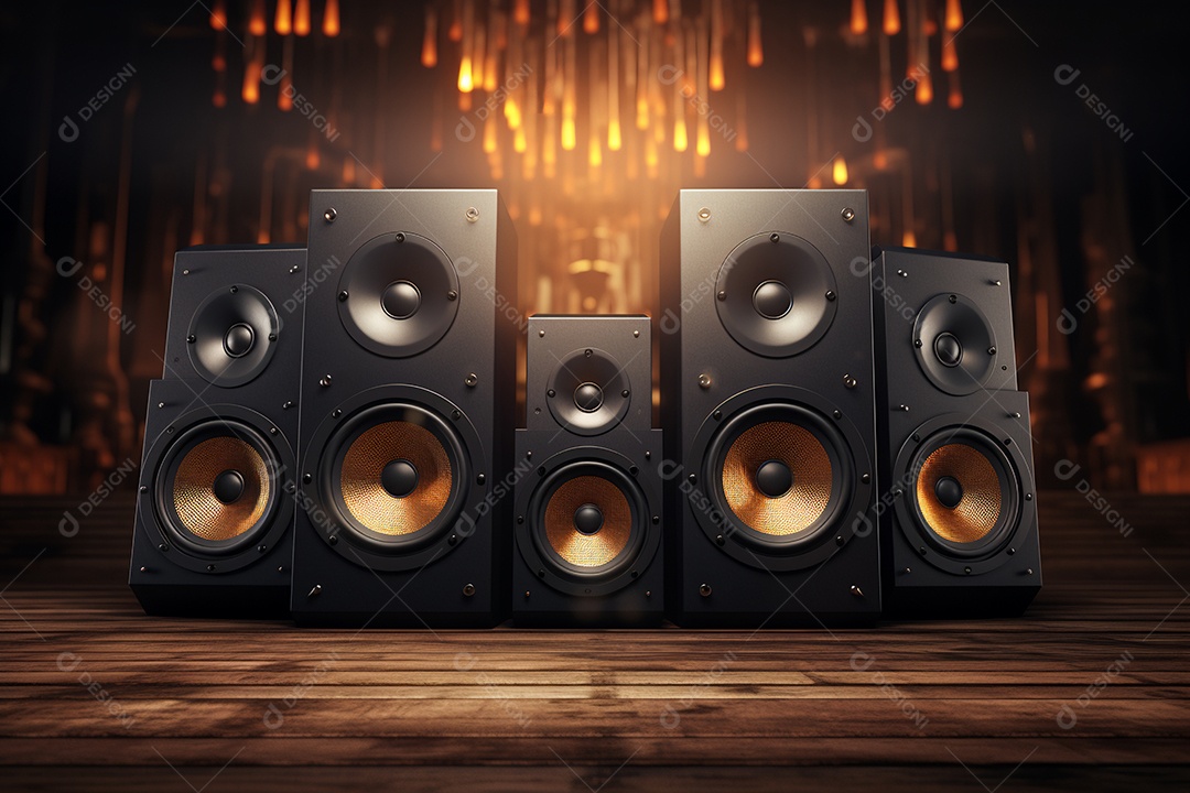 Cenário de um palco para eventos