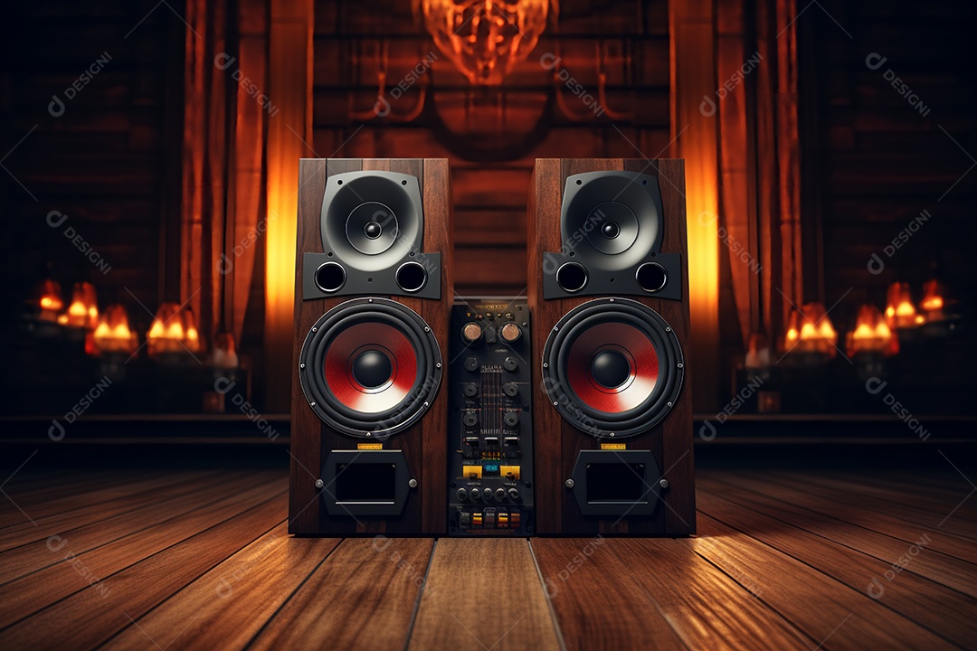 Cenário de um palco para eventos