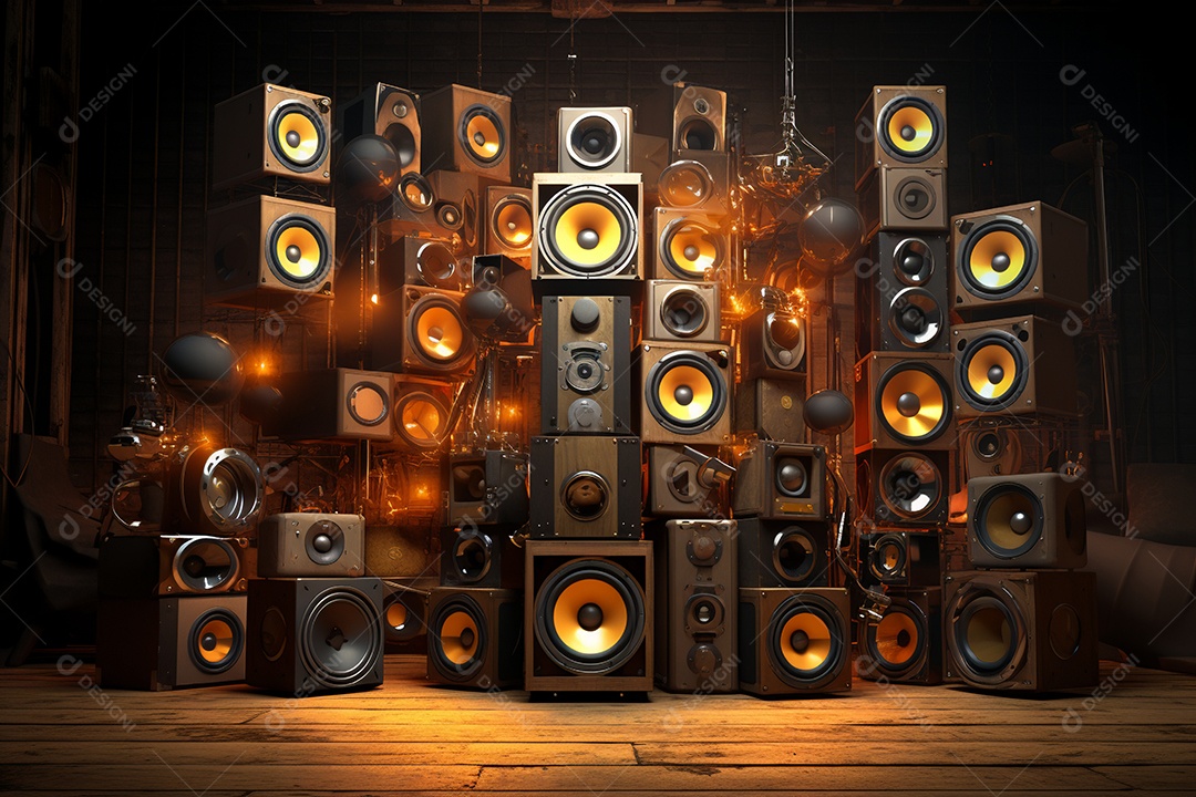 Cenário de um palco para eventos