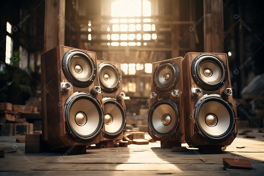 Cenário de um palco para eventos