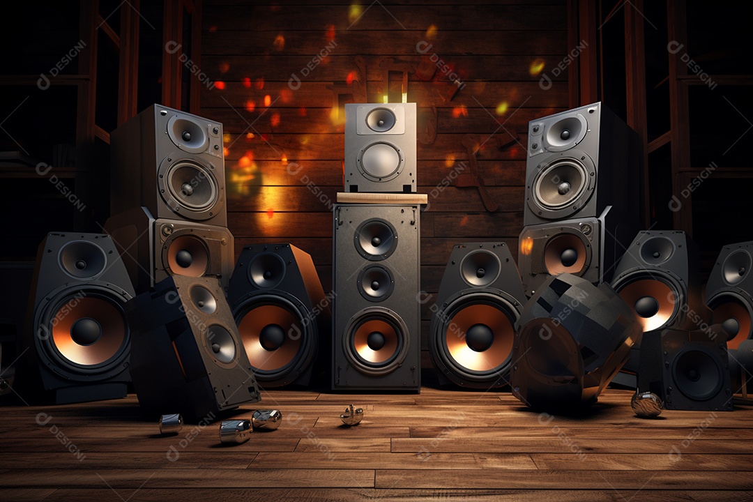 Cenário de um palco para eventos