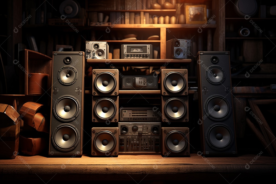 Cenário de um palco para eventos