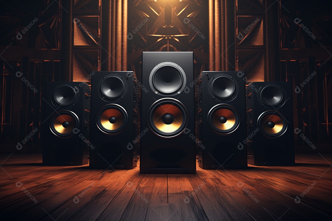 Cenário de um palco para eventos