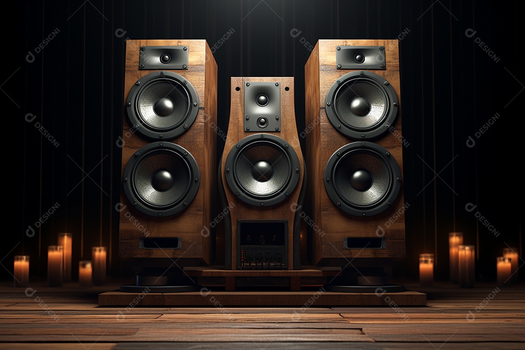 Cenário de um palco para eventos