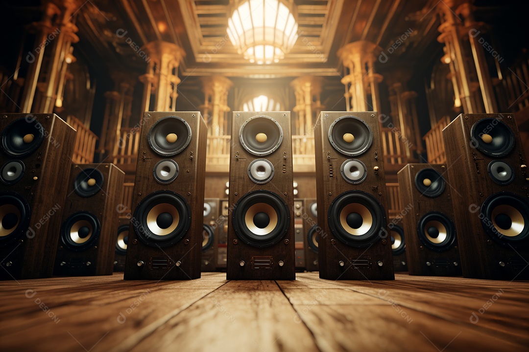 Cenário de um palco para eventos