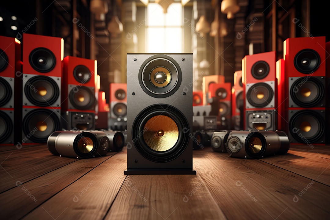 Cenário de um palco para eventos