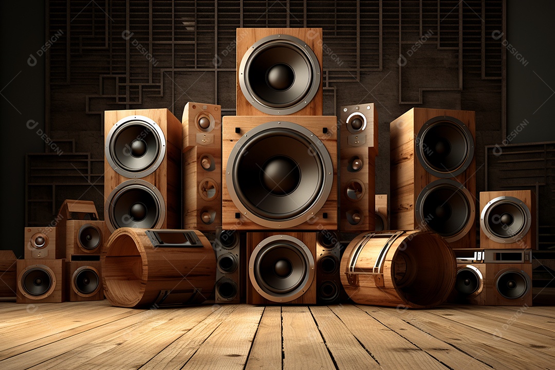 Cenário de um palco para eventos