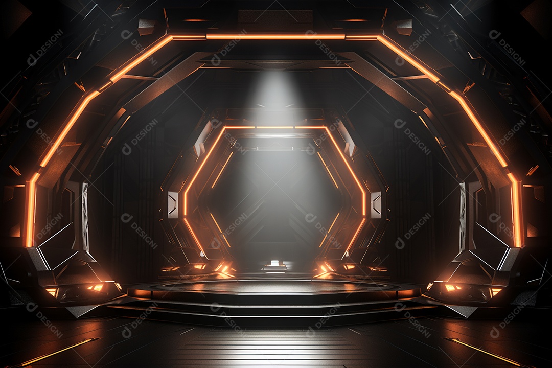 Cenário de um palco para eventos