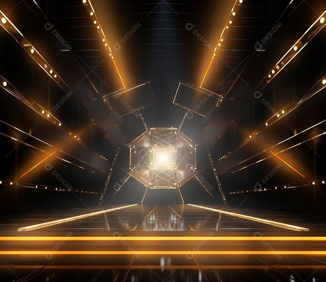 Cenário de um palco para eventos