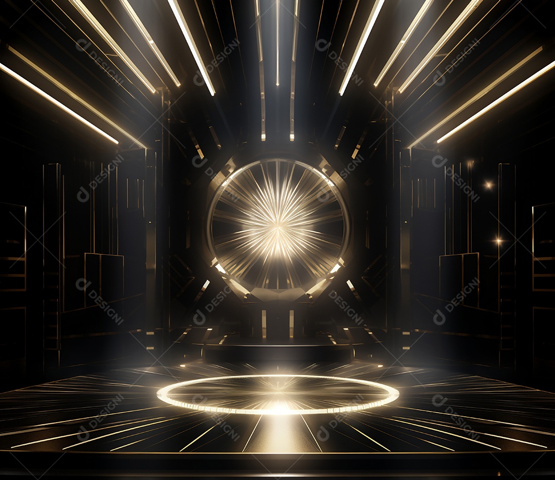 Cenário de um palco para eventos