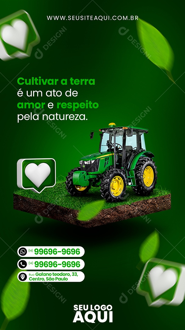 Story Cultivar a Terra Ato De Amor e Respeito Social Media PSD Editável