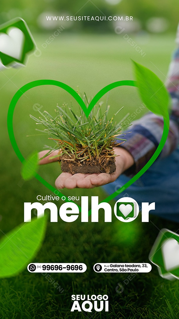 Story Cultive o Seu Melhor Agro Social Media PSD Editável