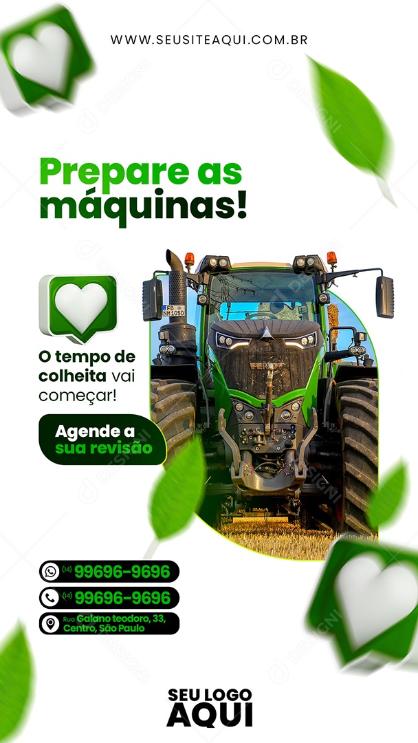 Story O Tempo De Colheita Vai Começar Agro Social Media PSD Editável
