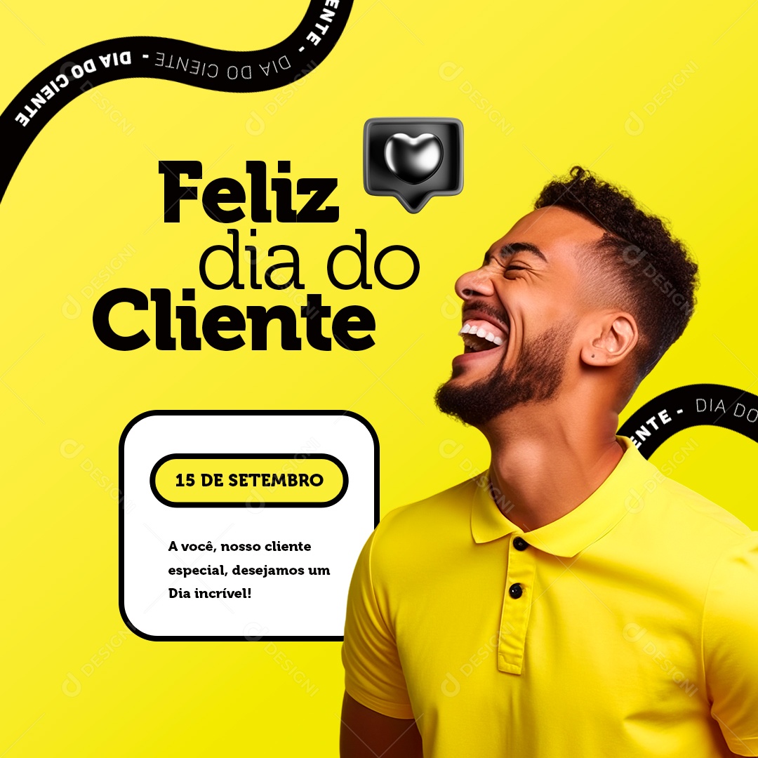 Feliz Dia Do Cliente 15 De Setembro Social Media PSD Editável