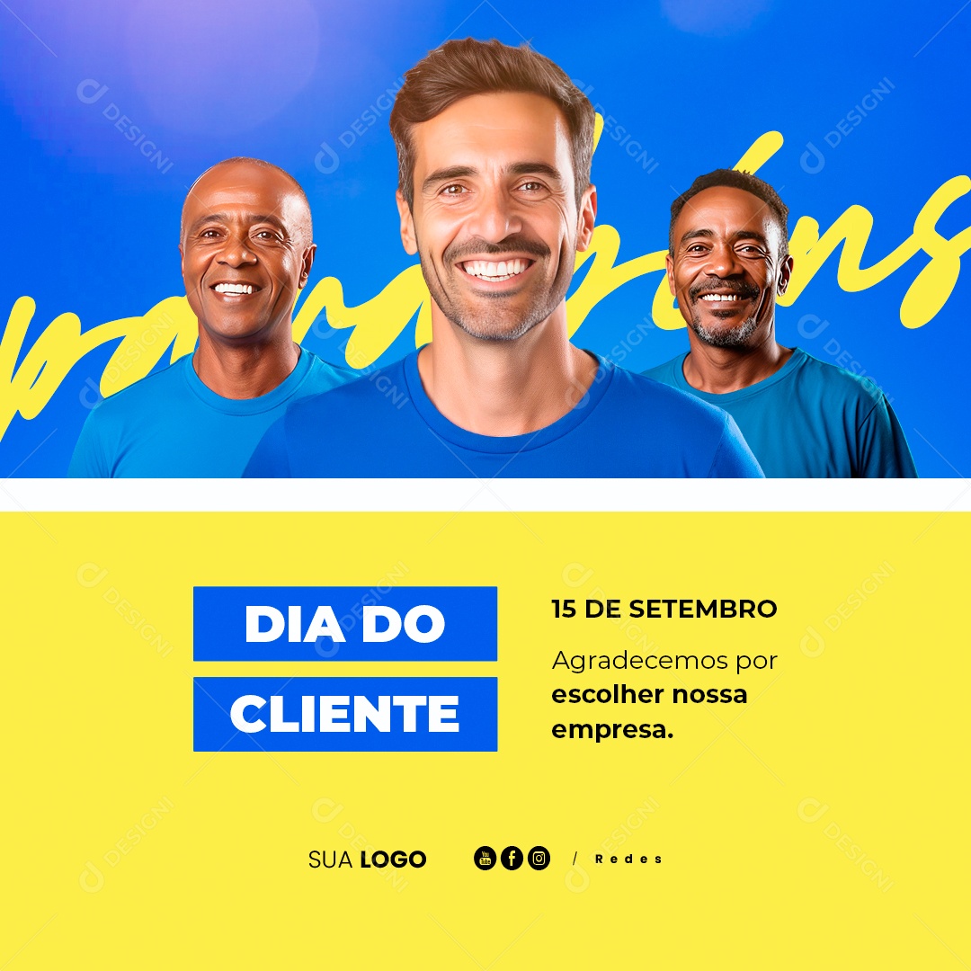 Social Media Dia Do Cliente 15 de Setembro PSD Editável