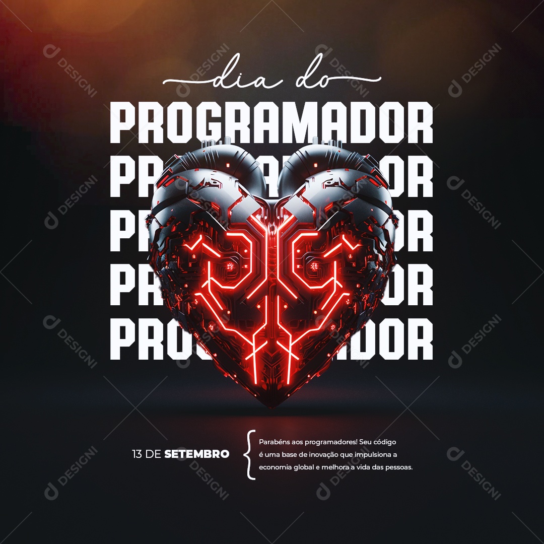 Dia do Programador 13 de Setembro Social Media PSD Editável