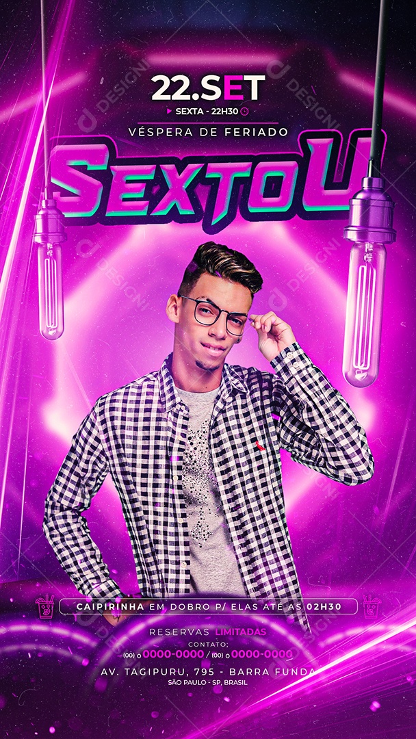 Story Flyer Sextou Devinho Novaes Social Media PSD Editável