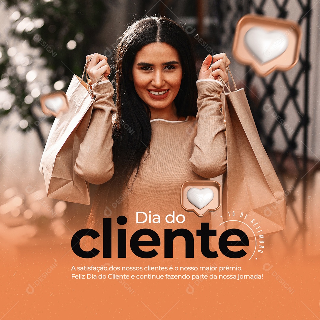 Parte Da Nossa Jornada Dia Do Cliente Social Media PSD Editável