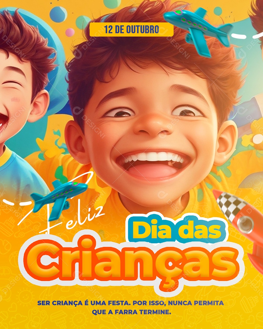 Dia Das Crianças 12 De Outubro Social Media PSD Editável