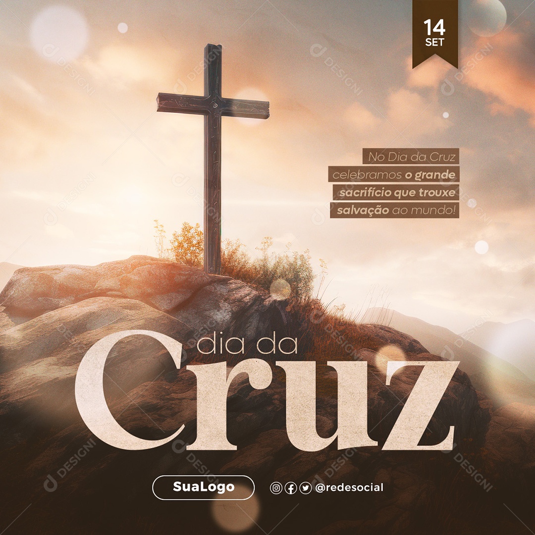 Dia Da Cruz Salvação Ao Mundo Social Media PSD Editável
