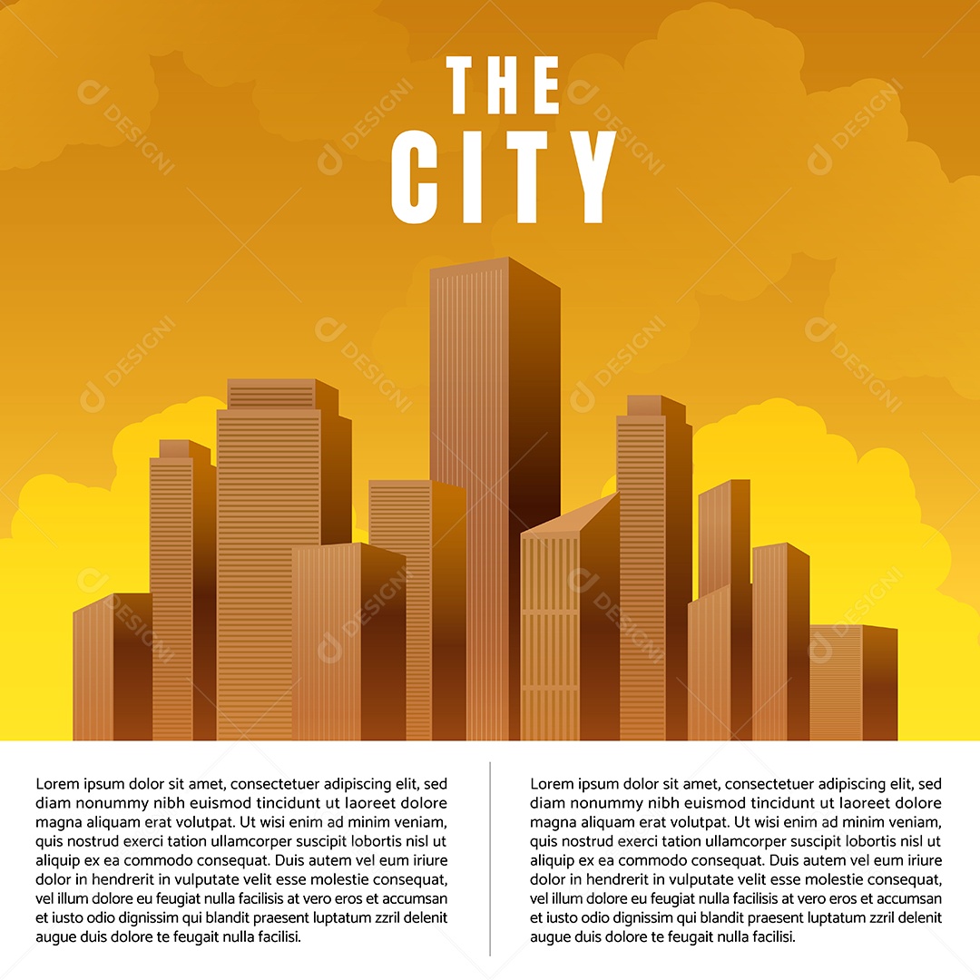 Cidade Passagem de Arquitetura Ilustração Vetor EPS