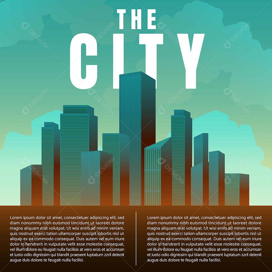 Cidade Passagem de Arquitetura Ilustração Vetor EPS