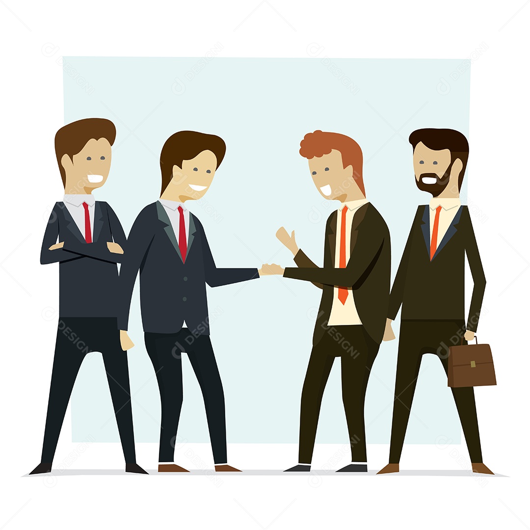 Grupo de Empresários Ilustração Vetor EPS