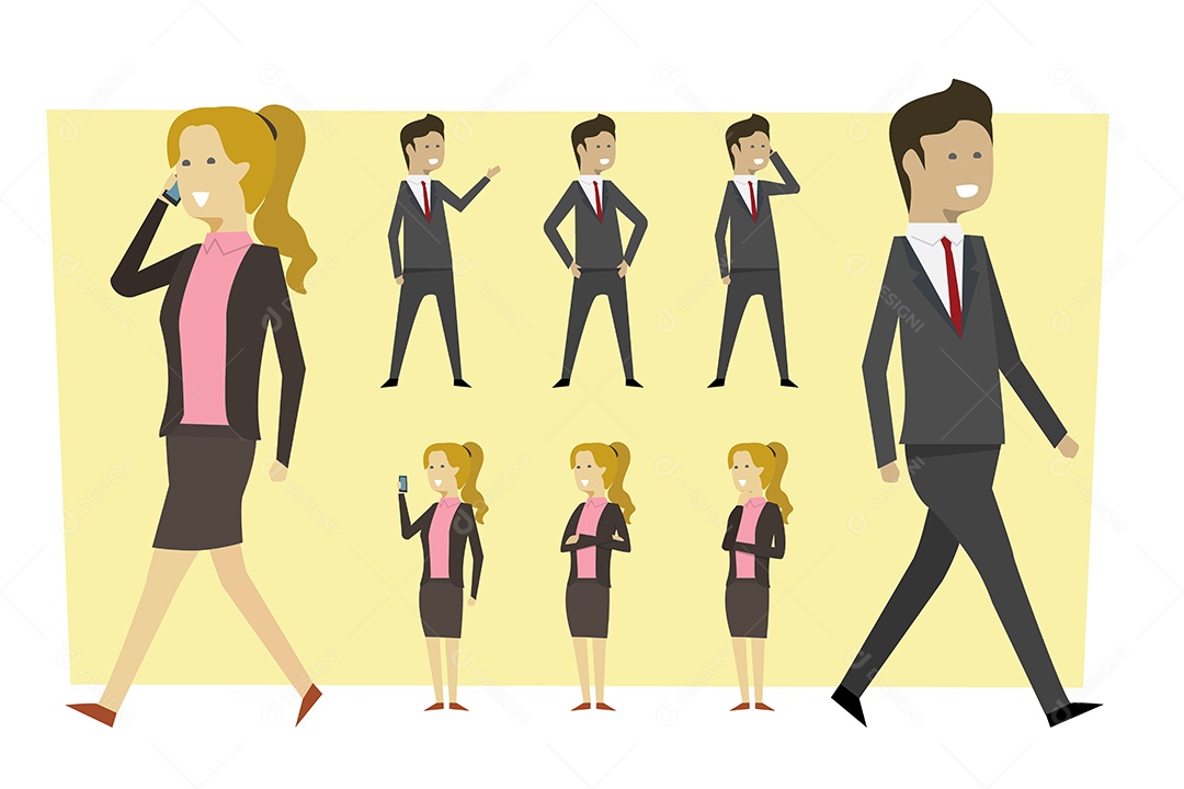 Empresários Ilustração Vetor EPS