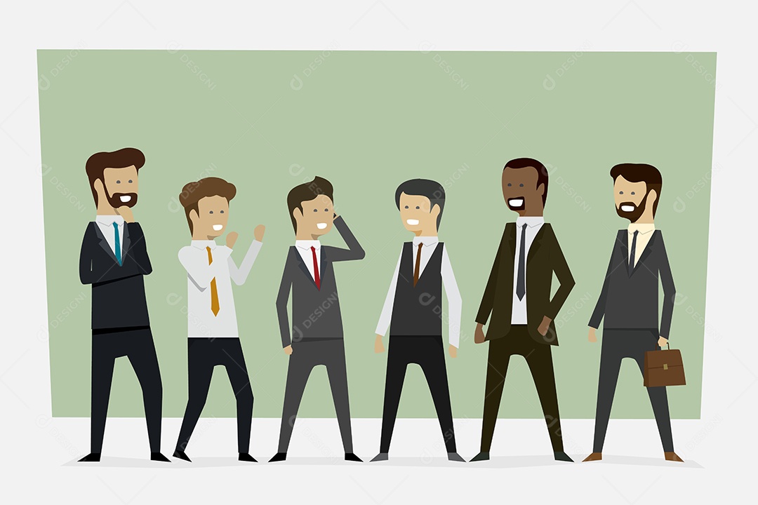 Grupos de Empresários Ilustração Vetor EPS