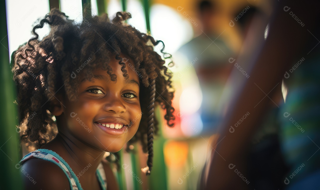 Imagem realista de crianças felizes