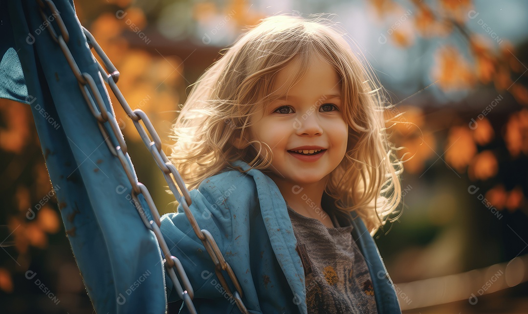 Imagem realista de crianças felizes