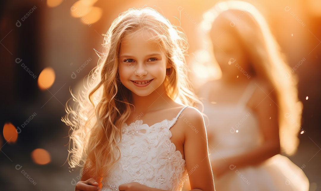 Imagem realista de crianças felizes