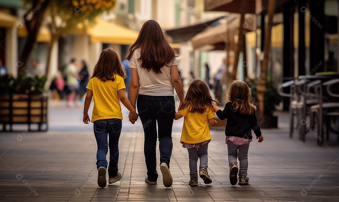 Imagem realista de crianças felizes
