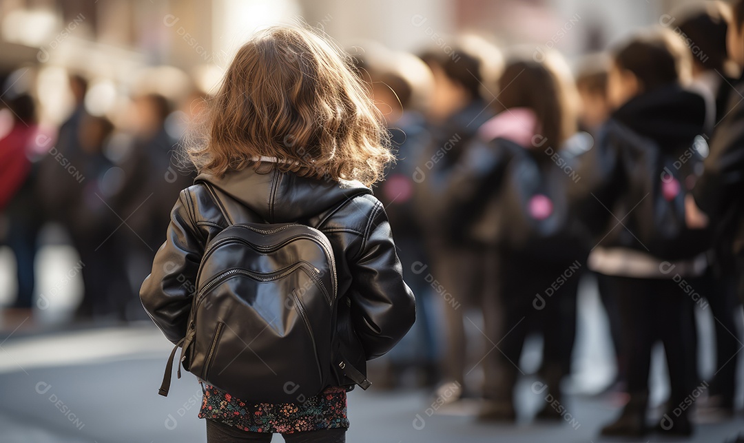 Imagem realista de crianças felizes
