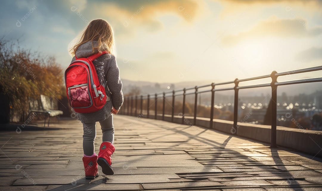 Imagem realista de crianças sobre parque