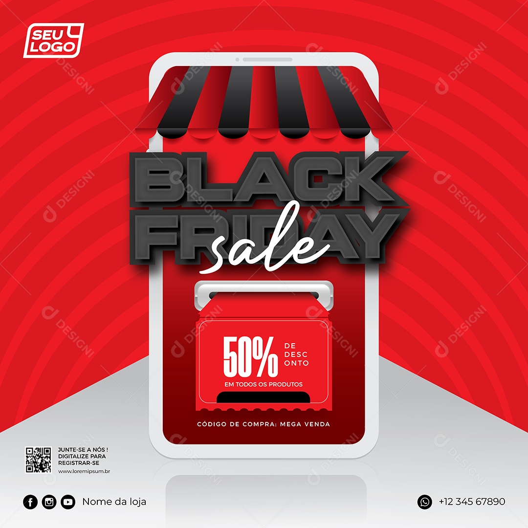 Black Friday Ilustração EPS Editável