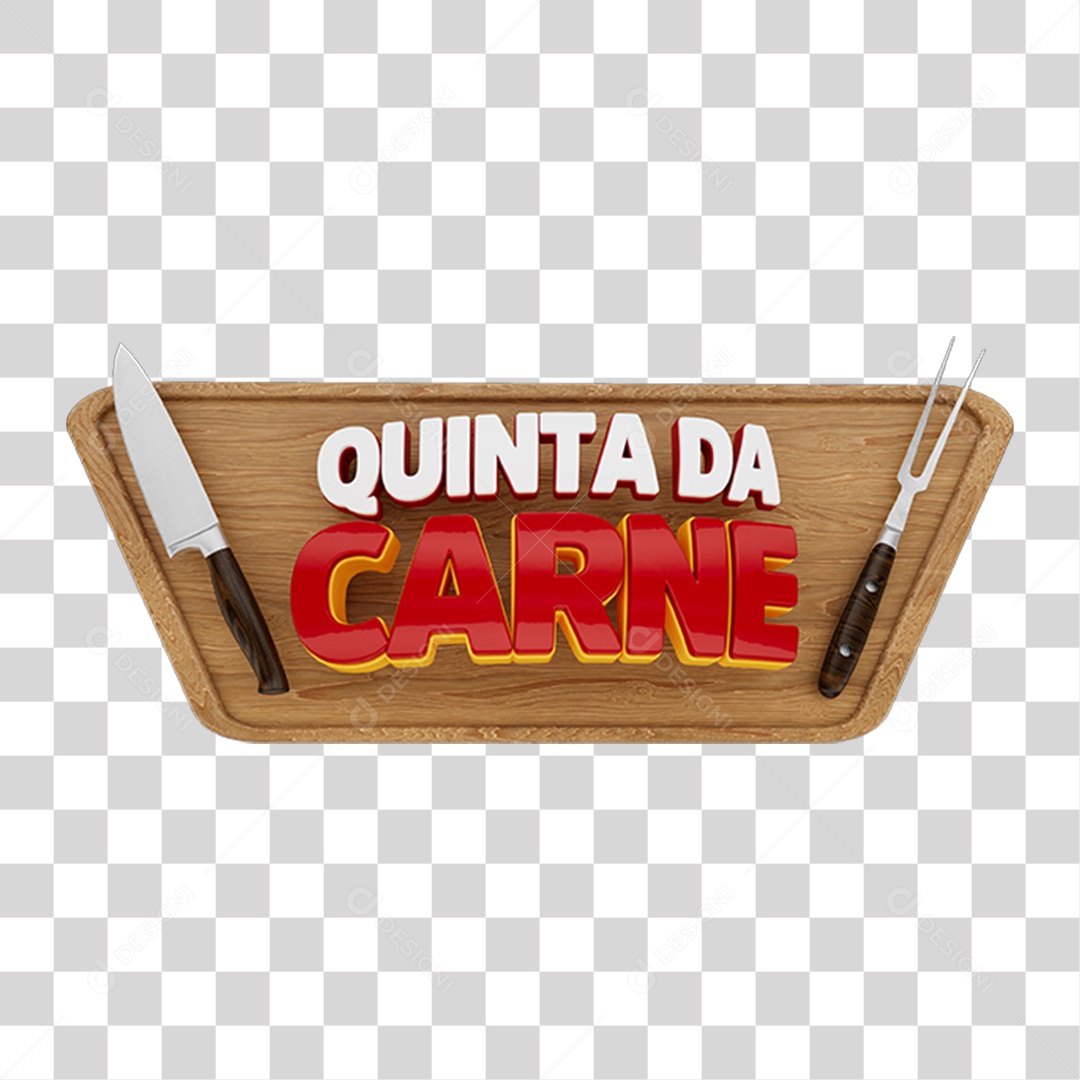 Selo 3D Quinta da Carne PNG Transparente