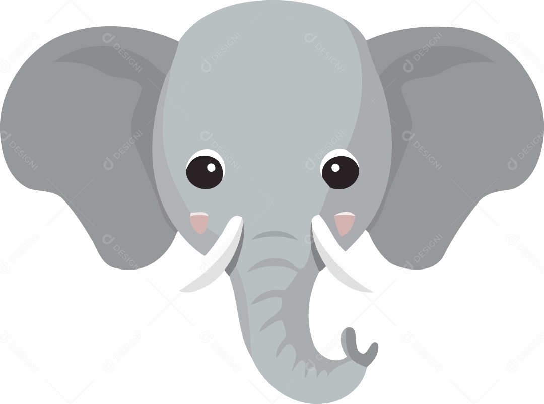 Ilustração de um Elefante Vetor EPS